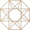 Ekena Millwork Guardian Wood Fretwork Pierced Ceiling Medallion, Alder, 38"OD x 14 3/4"ID x 3/8"T CMWP38X38X0375GDAL - alternate 5